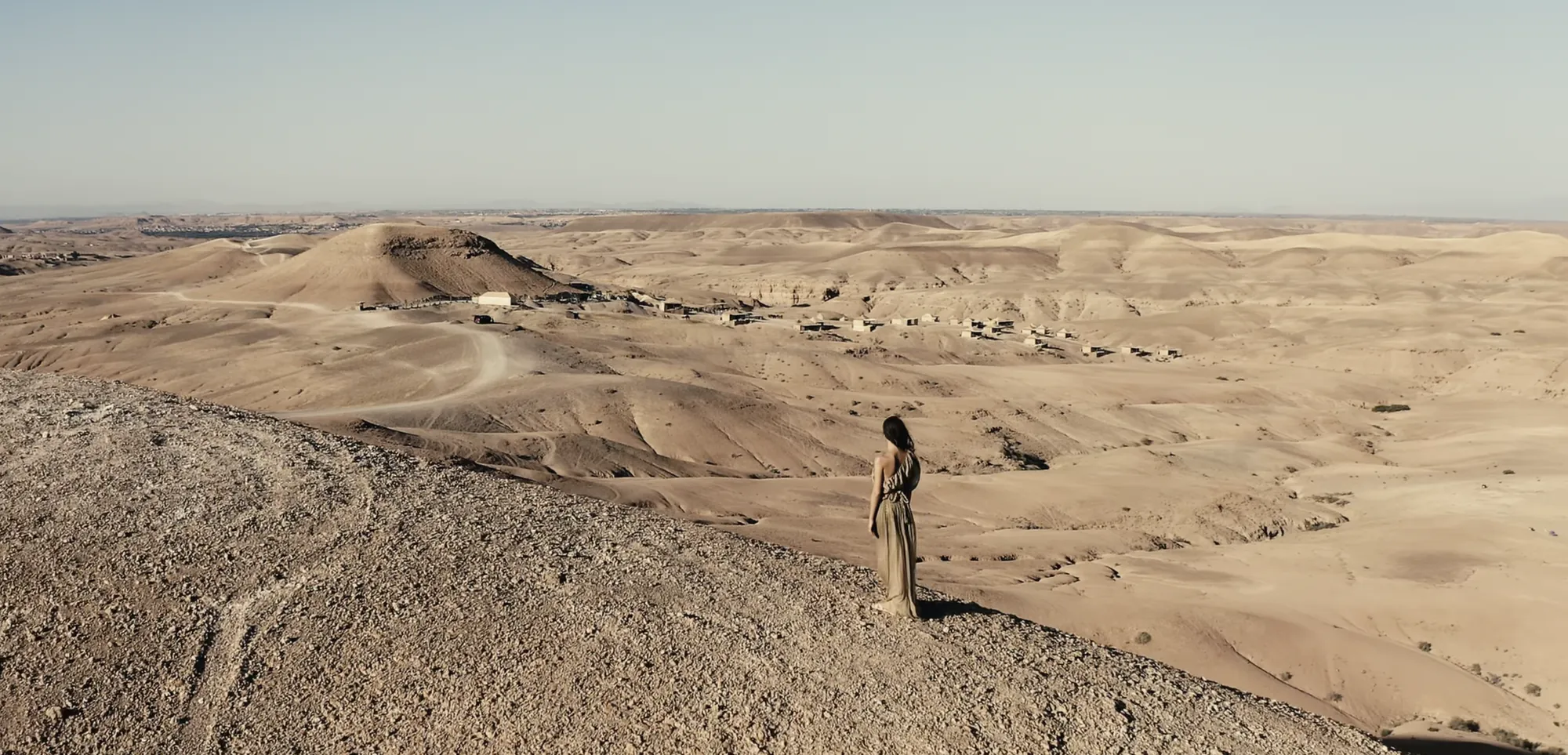 Licensed operator preparing to fly a drone in Morocco for a Marrakech wedding shoot